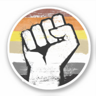 Bear Pride Fist Circle Print