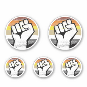 Bear Pride Fist Circle Print
