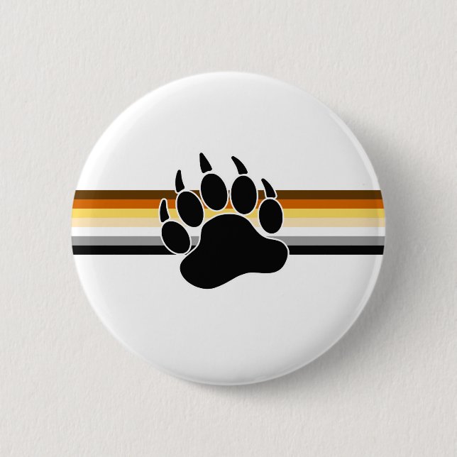 Bear Pride Flag 2 Inch Round Button (Front)