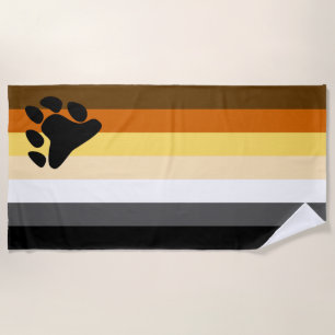 Bear Pride Flag Beach Towel