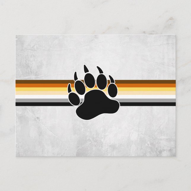 Bear Pride Flag Postcard (Front)