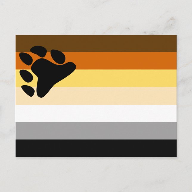 Bear Pride Flag Postcard (Front)