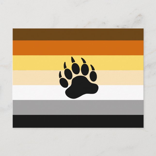Bear Pride Flag Postcard (Front)