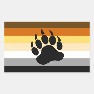 Bear Pride Flag Sticker