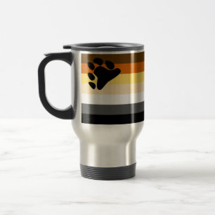 Bear Pride Flag Travel Mug
