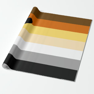 Bear Pride Flag Wrapping Paper