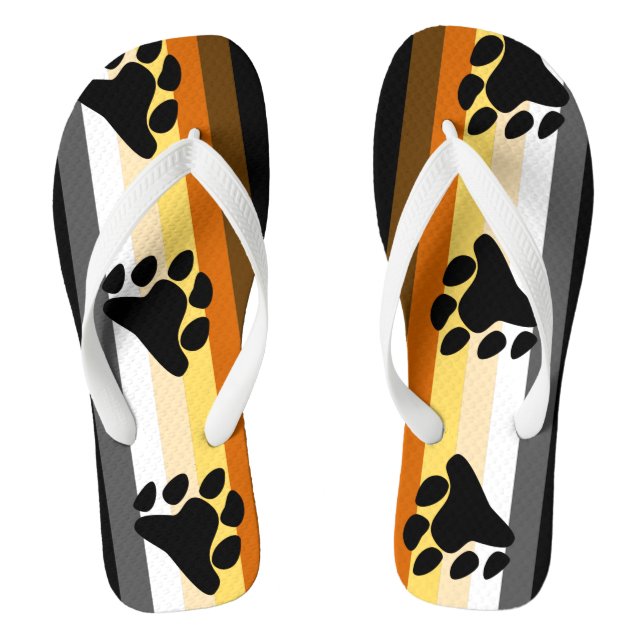 Bear Pride Flip Flops (Footbed)