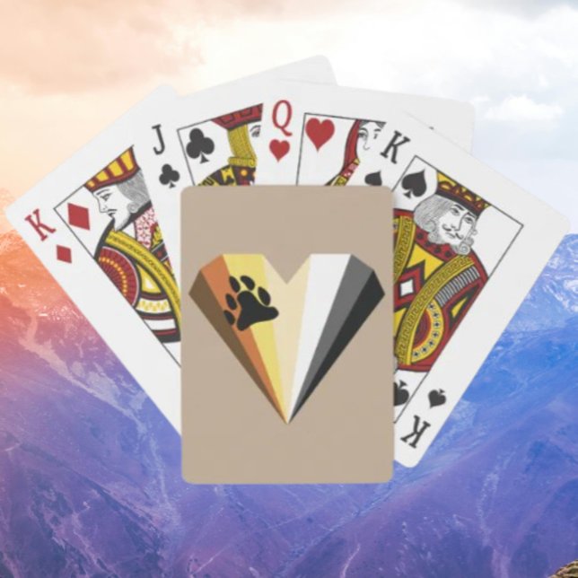 Bear Pride Heart Playing Cards (Creator Uploaded)