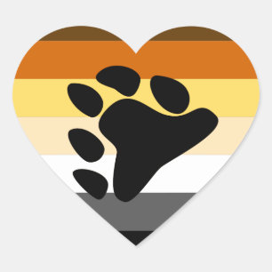 Bear Pride Heart Sticker