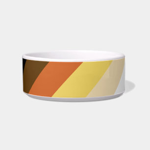 Bear Pride, Neutral Gradient Stripes, LGBTQ Pride Bowl
