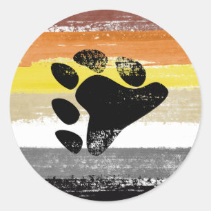 Bear Pride Paint Classic Round Sticker