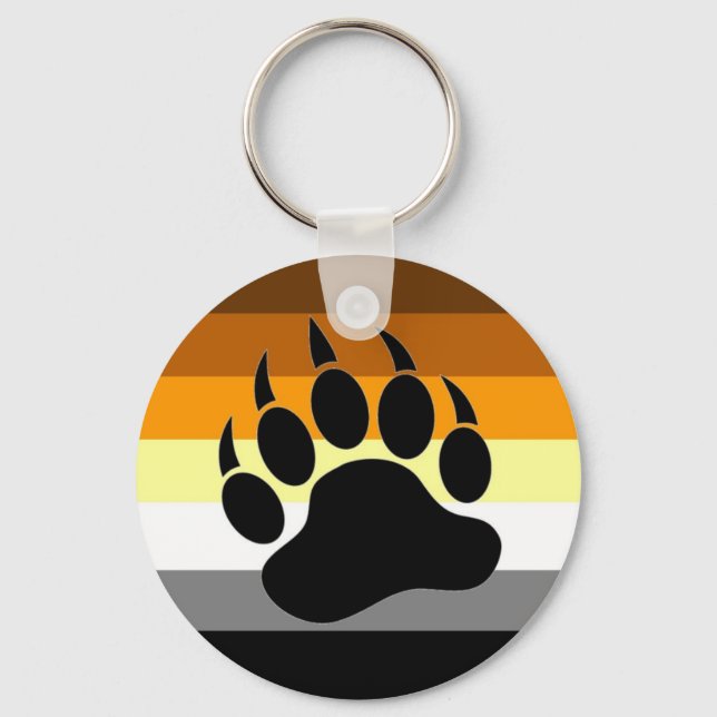 Bear Pride Paw Keychain (Front)