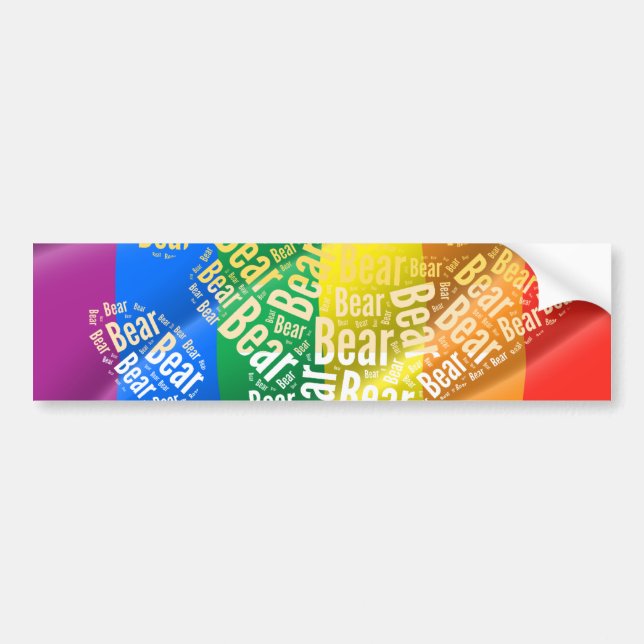 BEAR PRIDE -.png Bumper Sticker (Front)