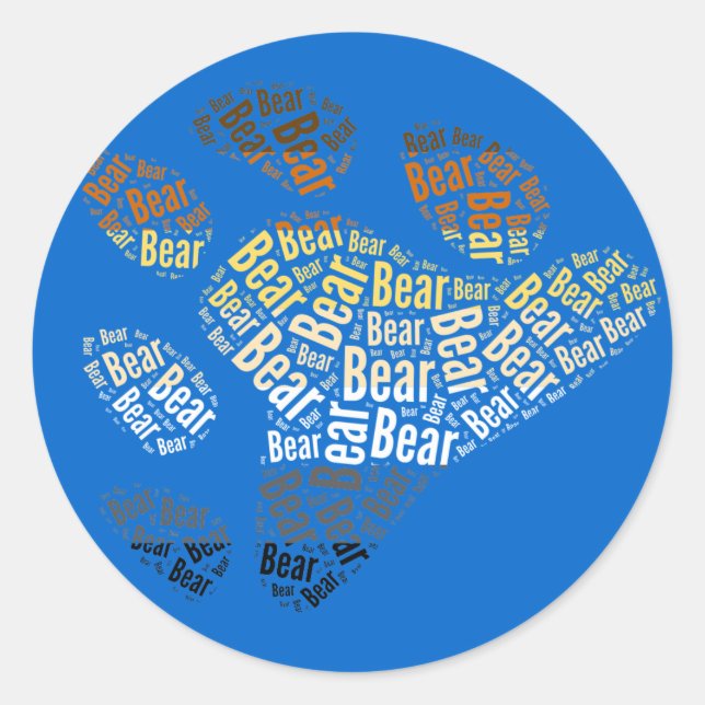 BEAR PRIDE -.png Classic Round Sticker (Front)