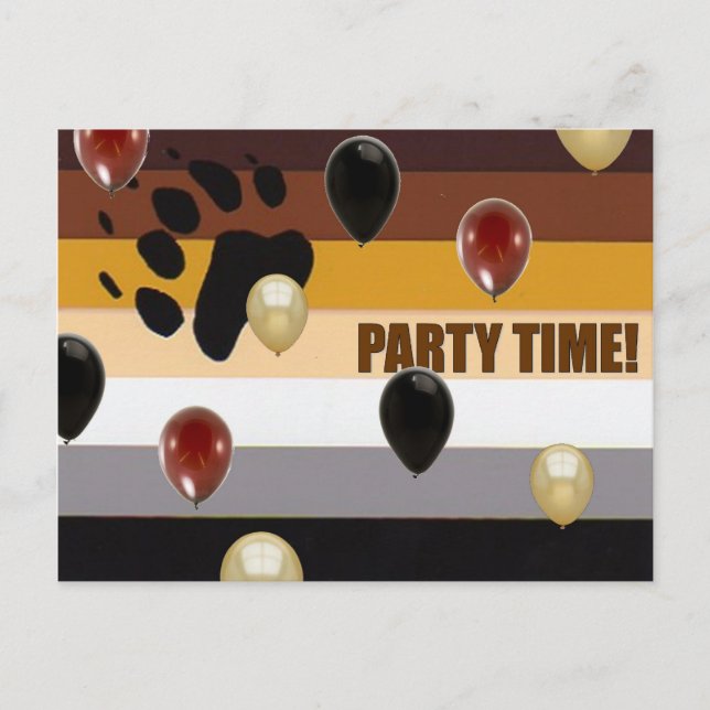 Bear Pride Postcard Invitations (Front)
