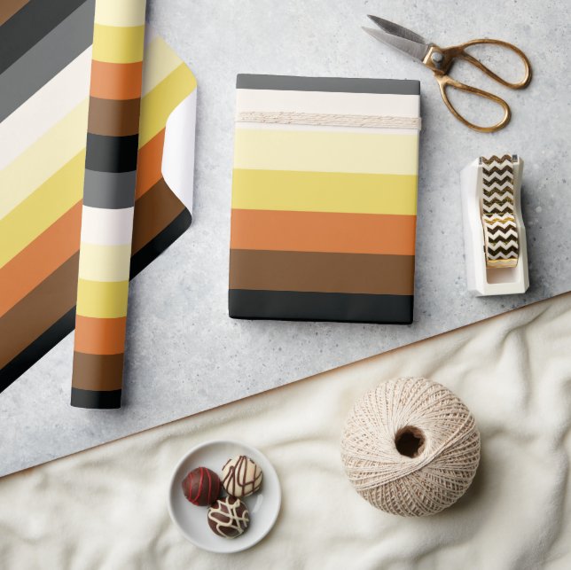 Bear Pride Stripes Wrapping Paper (Crafts)