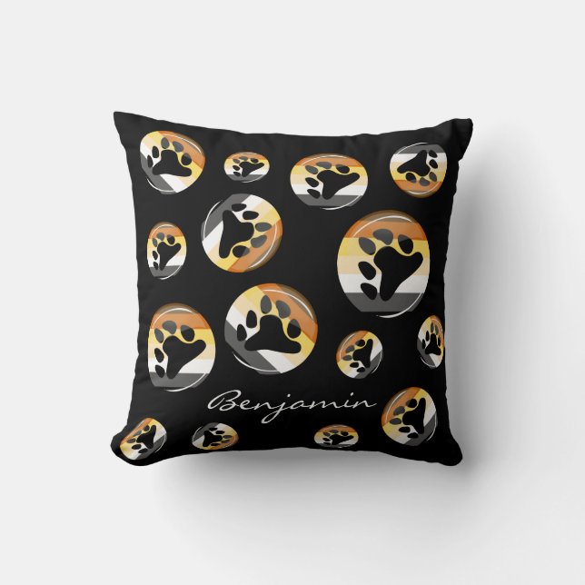 Bear Pride Throw Pillow (Front)
