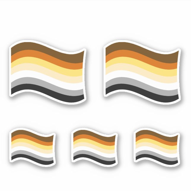 Bear Pride Wavy Flag (Front)