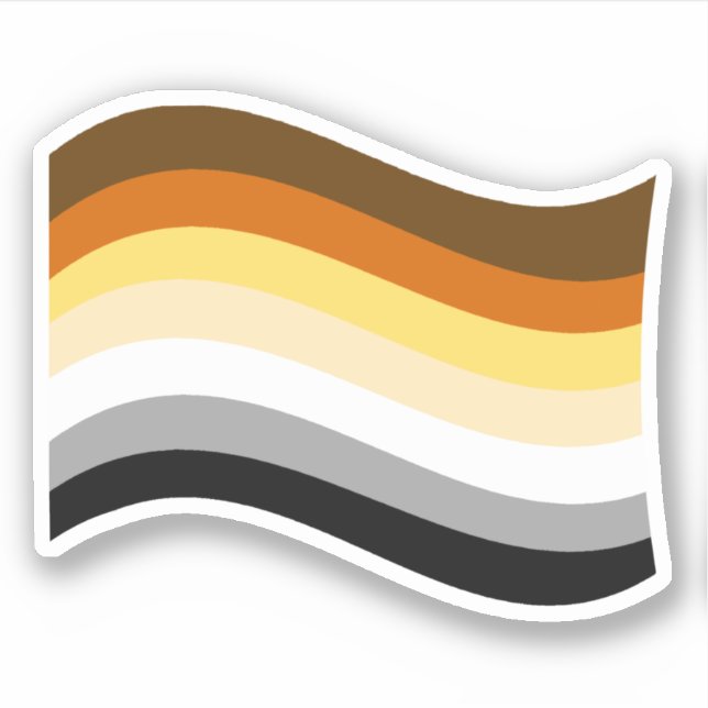 Bear Pride Wavy Flag (Front)