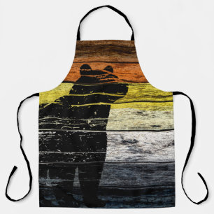 Bear Pride Wood Art Apron