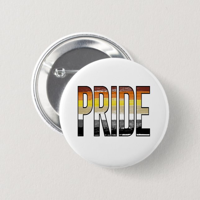 Bear Pride Word 2 Inch Round Button (Front & Back)