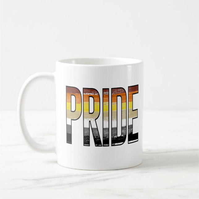 Bear Pride Word Coffee Mug (Left)