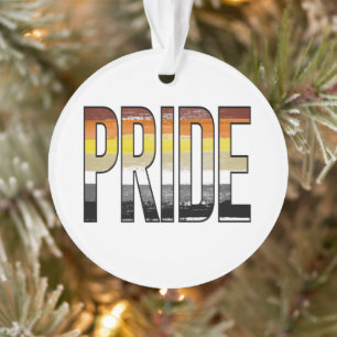 Bear Pride Word Ornament