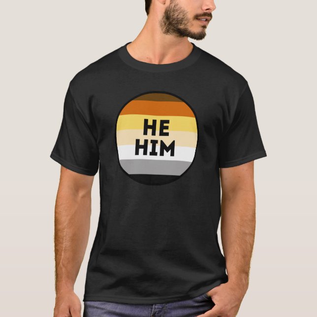 Bear Pronouns Pride T-Shirt (Front)
