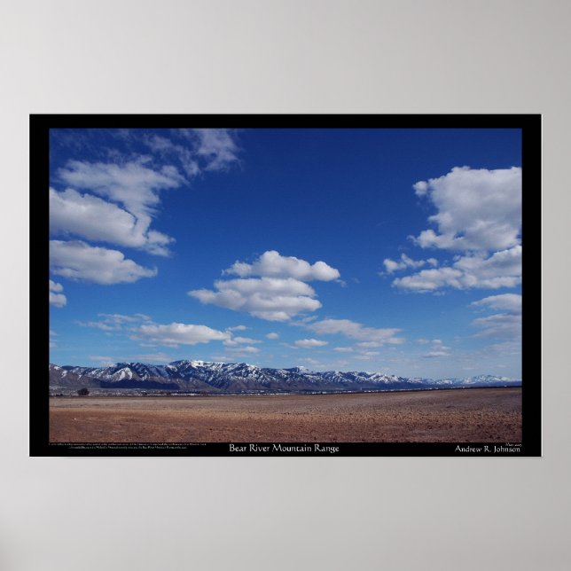 Bear River Mountain Range Poster (Front)