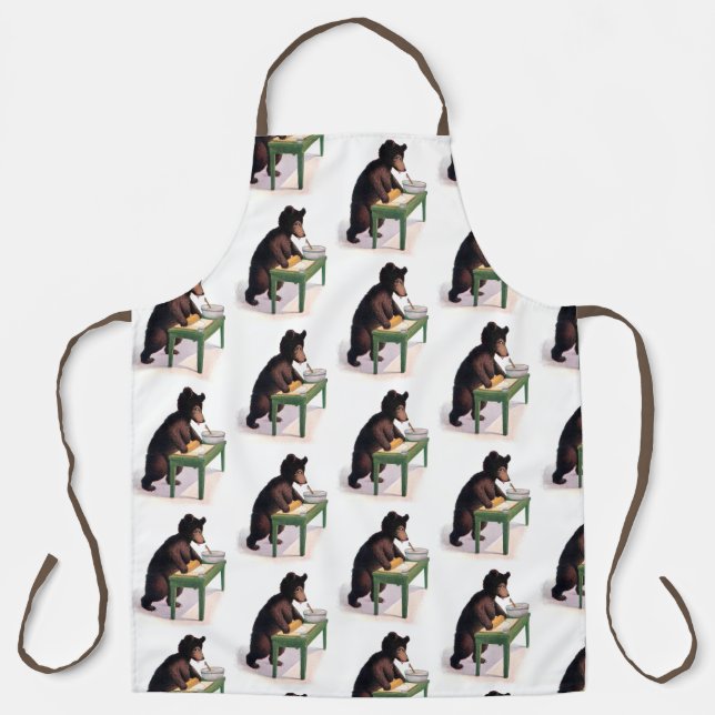 Bear Rolling Dough Apron (Front)