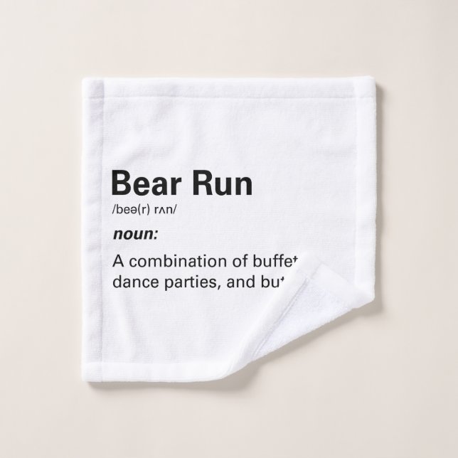 Bear Run Definition Towels (Wash Cloth)