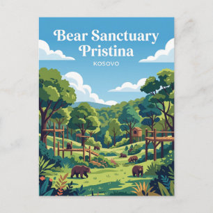 Bear Sanctuary Pristina Kosovo Postcard