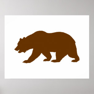 Bear Shape Poster