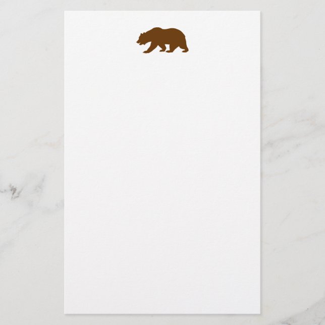 Bear Shape Stationery (Front)