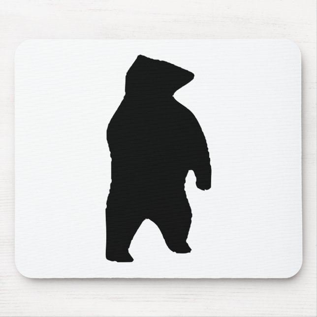 Bear Silhouette Mouse Pad (Front)