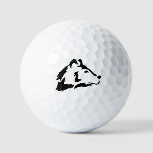 Bear Silhouette Wildlife Wild Animal Golf Balls