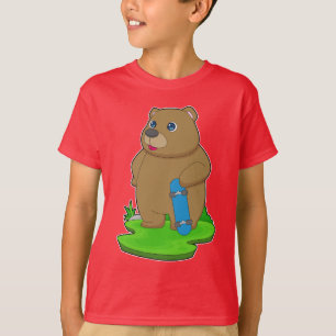 Bear Skater Skateboard T-Shirt