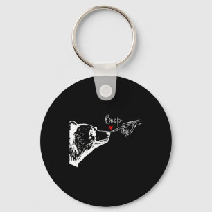 Bear Skeleton Boop Bear Funny Halloween Girl Men W Keychain