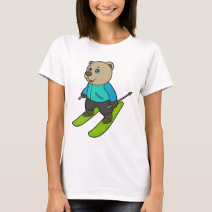 Bear Skier Ski T-Shirt