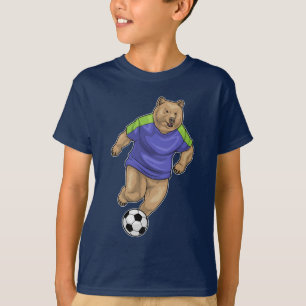 Bear Soccer player Soccer T-Shirt