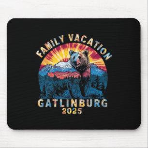 Bear Souvenir Family Vacation Tennessee Gatlinburg Mouse Pad