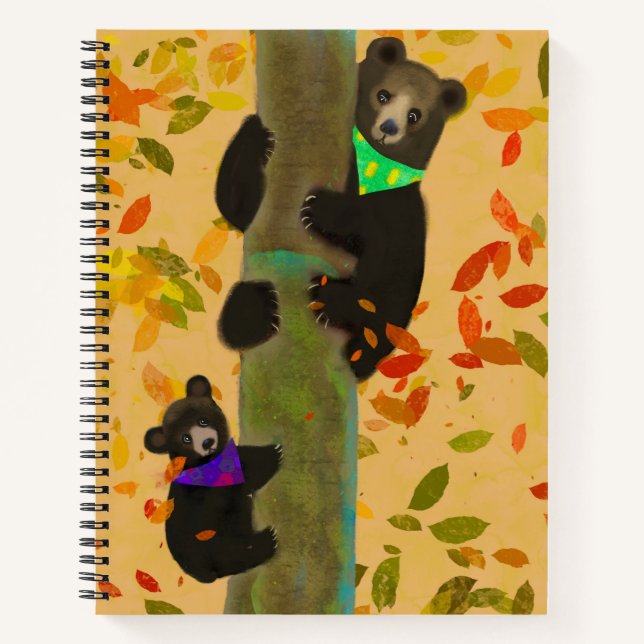 Bear Spiral Notebook (8.5 x 11 in. college lined) (Front)