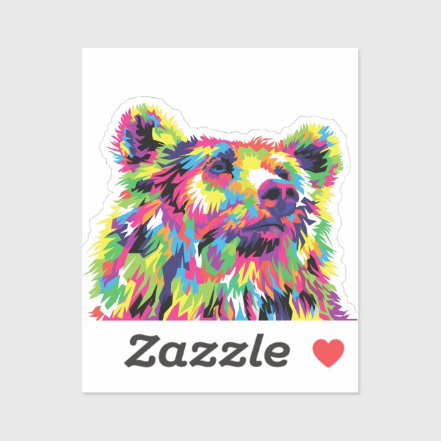 Bear Spirit Animal Pop Art (Sheet)