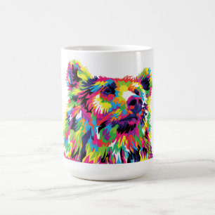 Bear Spirit Animal Pop Art Coffee Mug