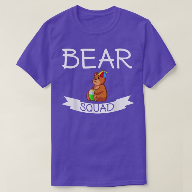 Bear Squad - Cute Funny  T-Shirt (Design Front)