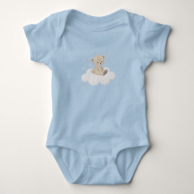 Bear Strampler Baby Bodysuit (Front)
