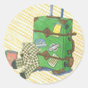 Bear & Suitcase Sticker