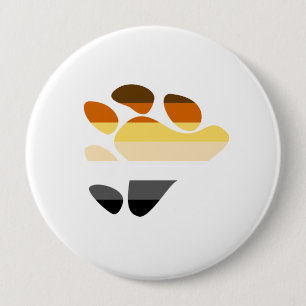 Bear Symbol 4 Inch Round Button