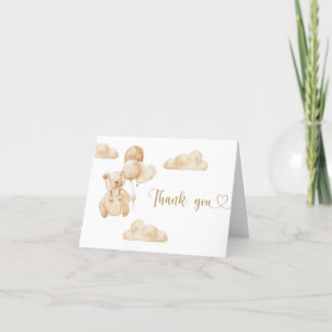 Bear thank you card
