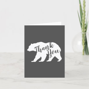 Bear Thank You Silhouette Card